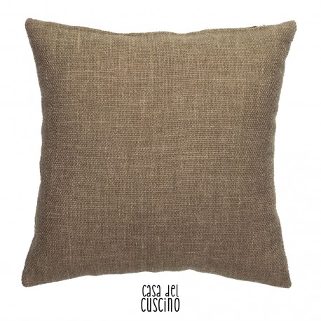 Atacama cuscino arredo tortora naturale in misto lino