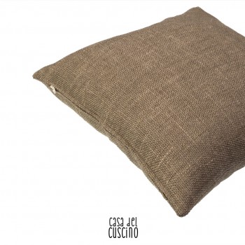 Atacama cuscino arredo tortora naturale in misto lino