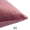 Cuscino decorativo velluto rosa imbottitura