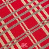 Monginevro cuscino arredo scozzese rosso dettaglio tessuto in lana