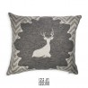 Musinè cuscino arredo grigio con cervo