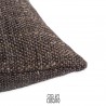 Namib cuscino decorativo effetto Yuta in lino grezzo grigio laterale
