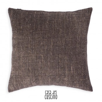 Namib cuscino decorativo effetto Yuta in lino grezzo grigio