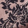 Hera cuscino arredo rosa antico damascato nero