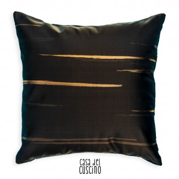 Quadro cuscino arredo moderno nero e oro