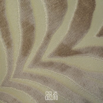 cuscino arredo rettangolare in velluto zebrato beige e avorio